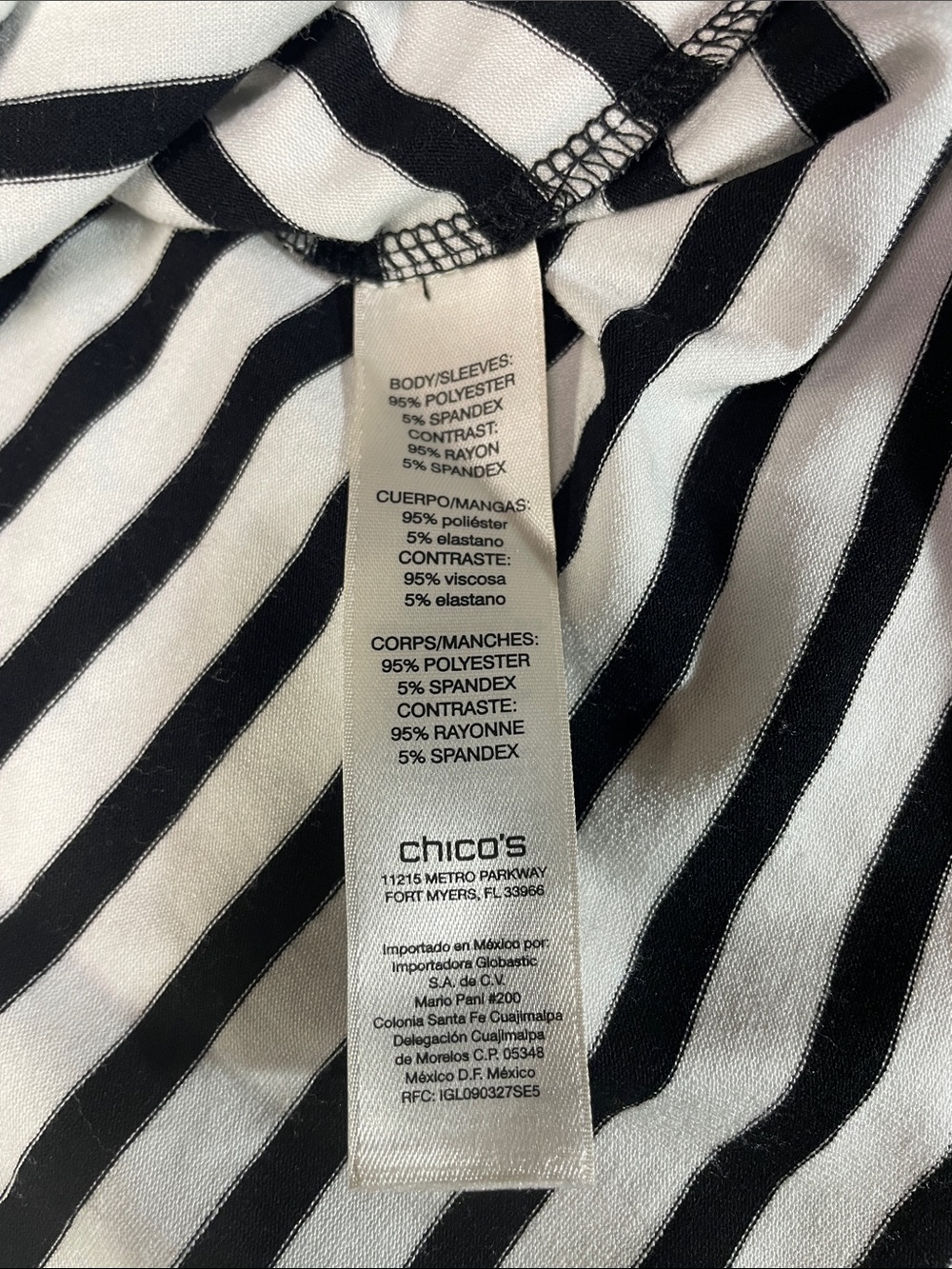 Zenergy Chicos Abstract Floral Scoop 3/4 Sleeve Tunic Blouse Size 0 (S) NWOT - Picture 7 of 8